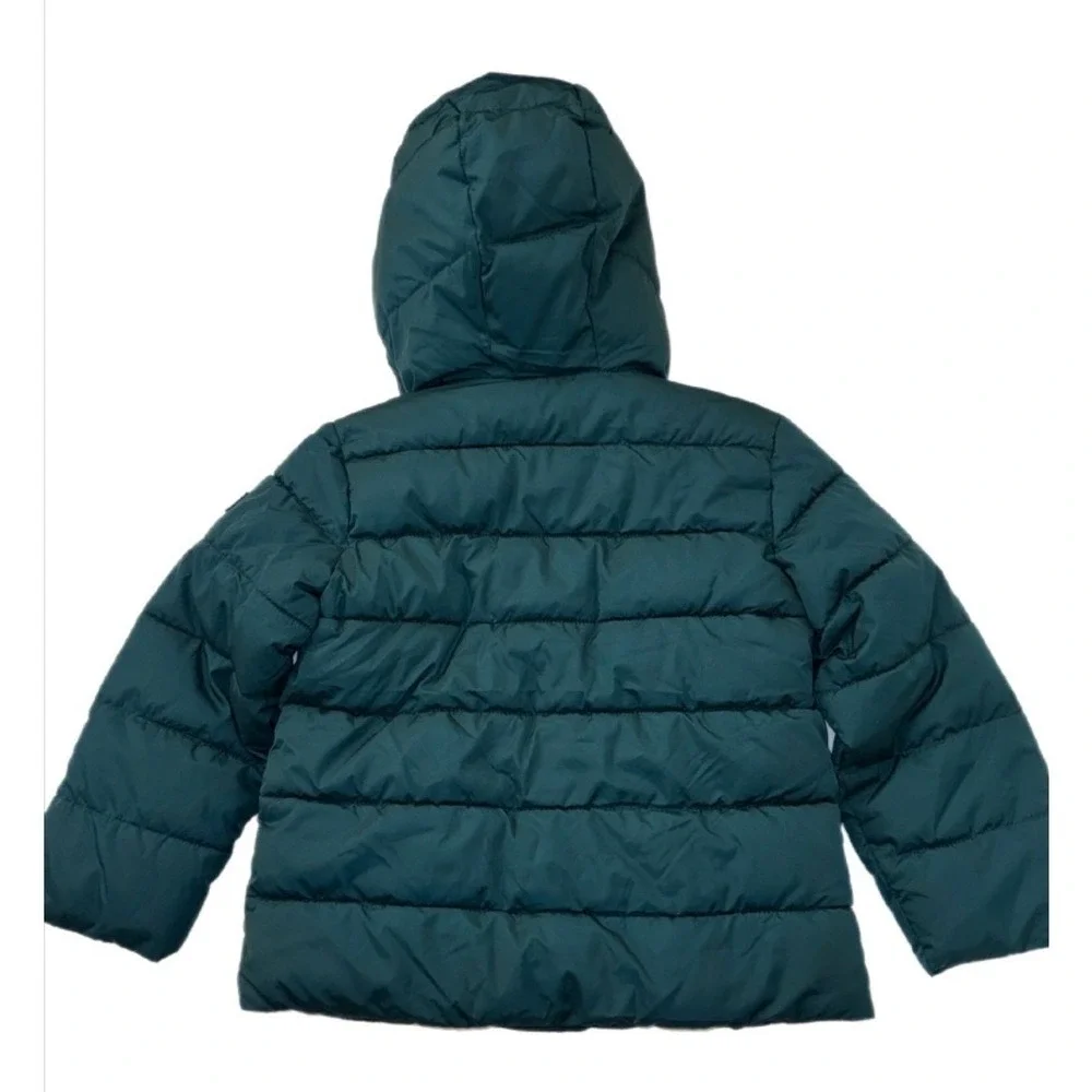 NWT Gap Puffer Jacket Kids Size‎ S Teal Cold Control Max Water Resistant Coat